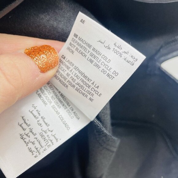 And Now This Womens Size Medium Faux Leather Mini Skirt with Slit in Black 2720 - Picture 9 of 9